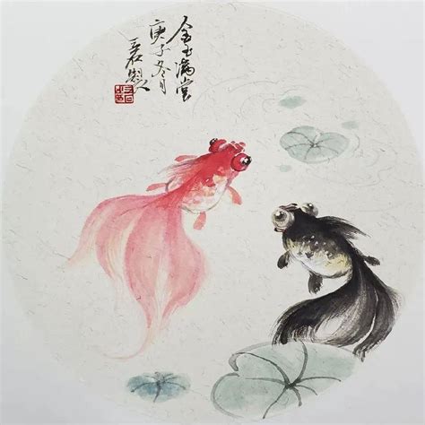 鲤鱼画|【国画知识】国画写意鲤鱼、金鱼的画法，一学就会！…